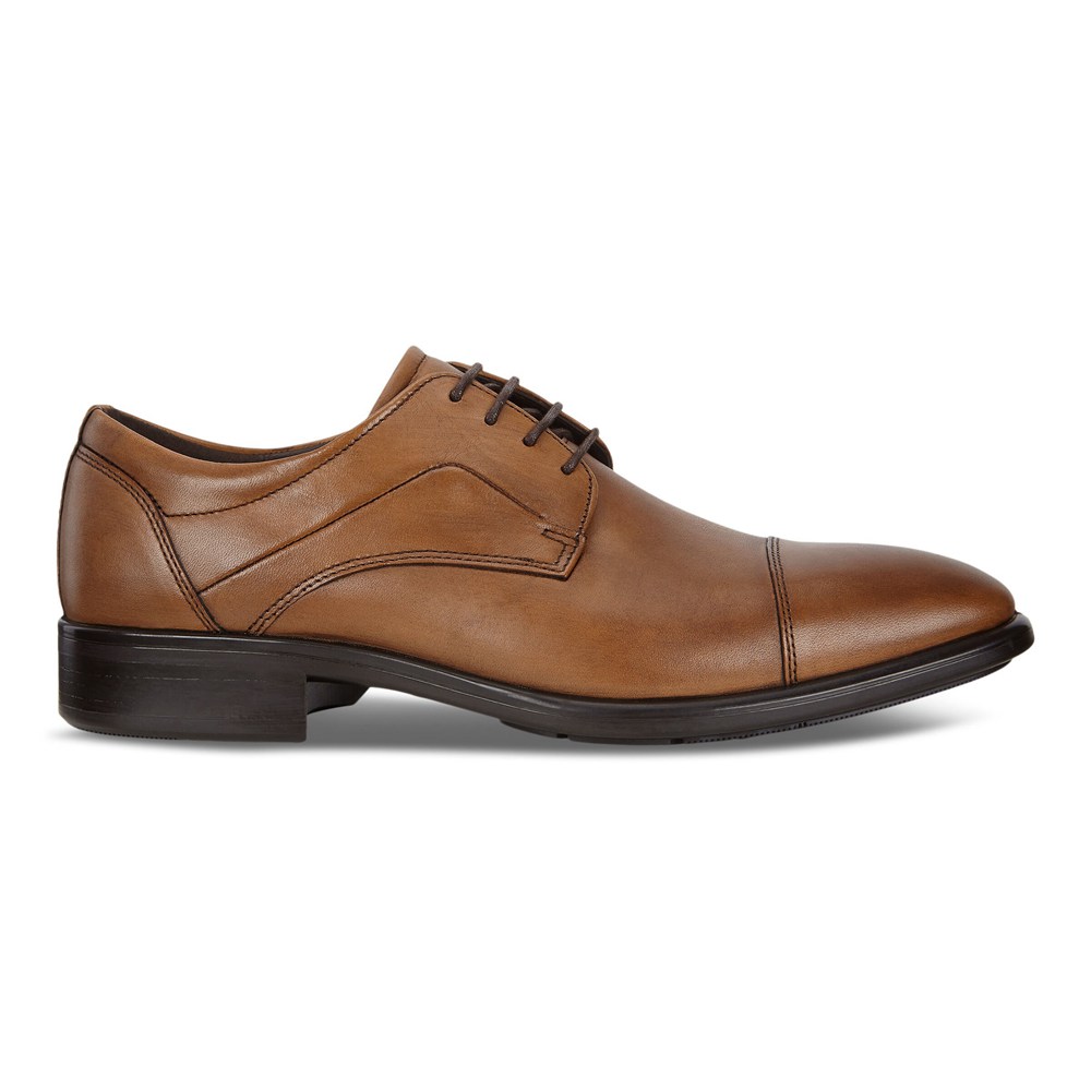 ECCO Mens Derby Shoe Brown - Citytray - ITW-163802